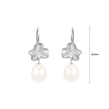 Load image into Gallery viewer, 925 Sterling Silver Fashion Temperament Lotus Leaf Freshwater Pearl Earrings