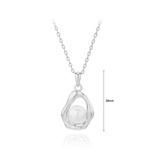 Load image into Gallery viewer, 925 Sterling Silver Fashion and Creative Irregular Lava Geometric Freshwater Pearl Pendant with Necklace