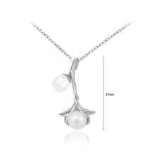 Load image into Gallery viewer, 925 Sterling Silver Fashion Temperament Flower Freshwater Pearl Pendant with Necklace