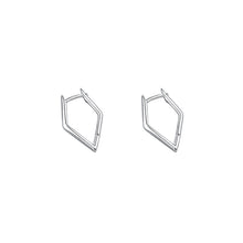 Load image into Gallery viewer, 925 Sterling Silver Simple Personalized Geometric Diamond Earrings