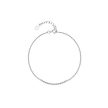 Load image into Gallery viewer, 925 Sterling Silver Simple and Fashion Geometric Square Chain Anklet