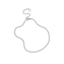 Load image into Gallery viewer, 925 Sterling Silver Simple and Fashion Geometric Round Chain Anklet