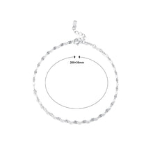 Load image into Gallery viewer, 925 Sterling Silver Simple Fashion Geometric Chain Anklet