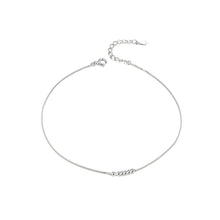 Load image into Gallery viewer, 925 Sterling Silver Simple and Fashion Round Bead Geometric Chain Anklet