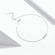 Load image into Gallery viewer, 925 Sterling Silver Simple and Fashion Round Bead Geometric Chain Anklet