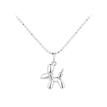 Load image into Gallery viewer, 925 Sterling Silver Simple Cute Balloon Puppy Pendant with Necklace