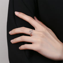 Load image into Gallery viewer, 925 Sterling Silver Simple Cute Rabbit Adjustable Ring with Cubic Zirconia