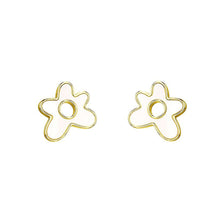 Load image into Gallery viewer, 925 Sterling Silver Simple and Fashion Flower Mother-of-pearl Stud Earrings