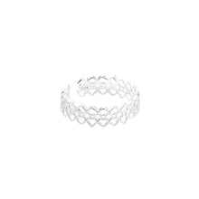 Load image into Gallery viewer, 925 Sterling Silver Simple Sweet Lace Geometric Adjustable Open Ring