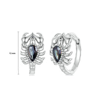 Load image into Gallery viewer, 925 Sterling Silver Vinatage and Personality Blue Scorpion Earrings