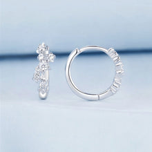Load image into Gallery viewer, 925 Sterling Silver Fashion and Bright Starry Earrings with Cubic Zirconia