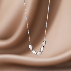 925 Sterling Silver Fashion Personality Irregular Geometric Necklace