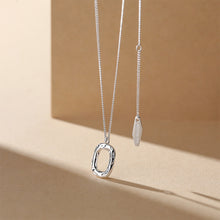 Load image into Gallery viewer, 925 Sterling Silver Simple Personality Irregular Pattern Hollow Geometric Pendant with Necklace