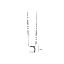 Load image into Gallery viewer, 925 Sterling Silver Simple and Fashion Geometric Cube Pendant with Necklace