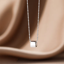 Load image into Gallery viewer, 925 Sterling Silver Simple and Fashion Geometric Cube Pendant with Necklace