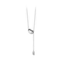 Load image into Gallery viewer, 925 Sterling Silver Fashion Simple Small Gold Bean Tassel Pendant with Necklace