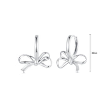 Load image into Gallery viewer, 925 Sterling Silver Simple Sweet Ribbon Earrings