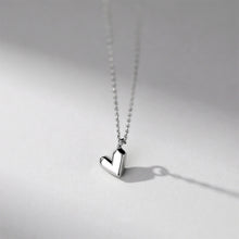 Load image into Gallery viewer, 925 Sterling Silver Simple and Cute Heart-shaped Pendant with Necklace