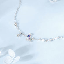 Load image into Gallery viewer, 925 Sterling Silver Fashion and Elegant Enamel Butterfly Star Bracelet with Cubic Zirconia