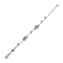 Load image into Gallery viewer, Elegant Dragonfly Bracelet with Blue Austrian Element Crystal