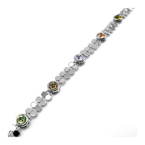 Elegant Bracelet with Multi-color Austrian Element Crystal