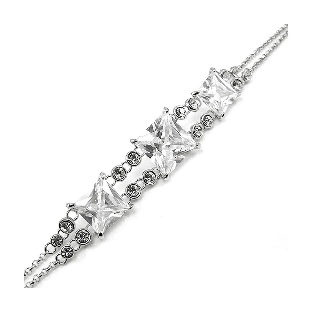 Elegant Bracelet with Silver Austrian Element Crystal