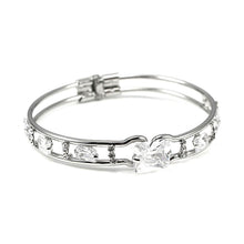 Load image into Gallery viewer, Elegant Bangle with Silver CZ