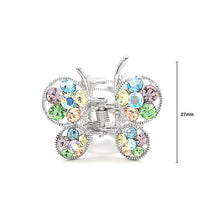 Load image into Gallery viewer, Butterfly Clamp in Mutli-color Austrian Element Crystals