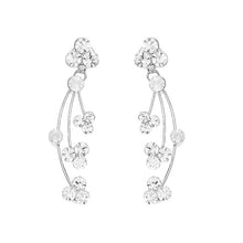 Load image into Gallery viewer, Elegant Rainbow Earrings with Silver Austrian Element Crystals