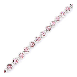 Cutie Dots Bracelet with Pink Austrian Element Crystals