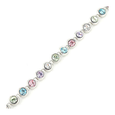 Cutie Dots Bracelet with Multi Color Austrian Element Crystals
