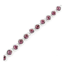 Load image into Gallery viewer, Cutie Dots Bracelet with Violet Austrian Element Crystals