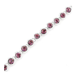 Cutie Dots Bracelet with Violet Austrian Element Crystals