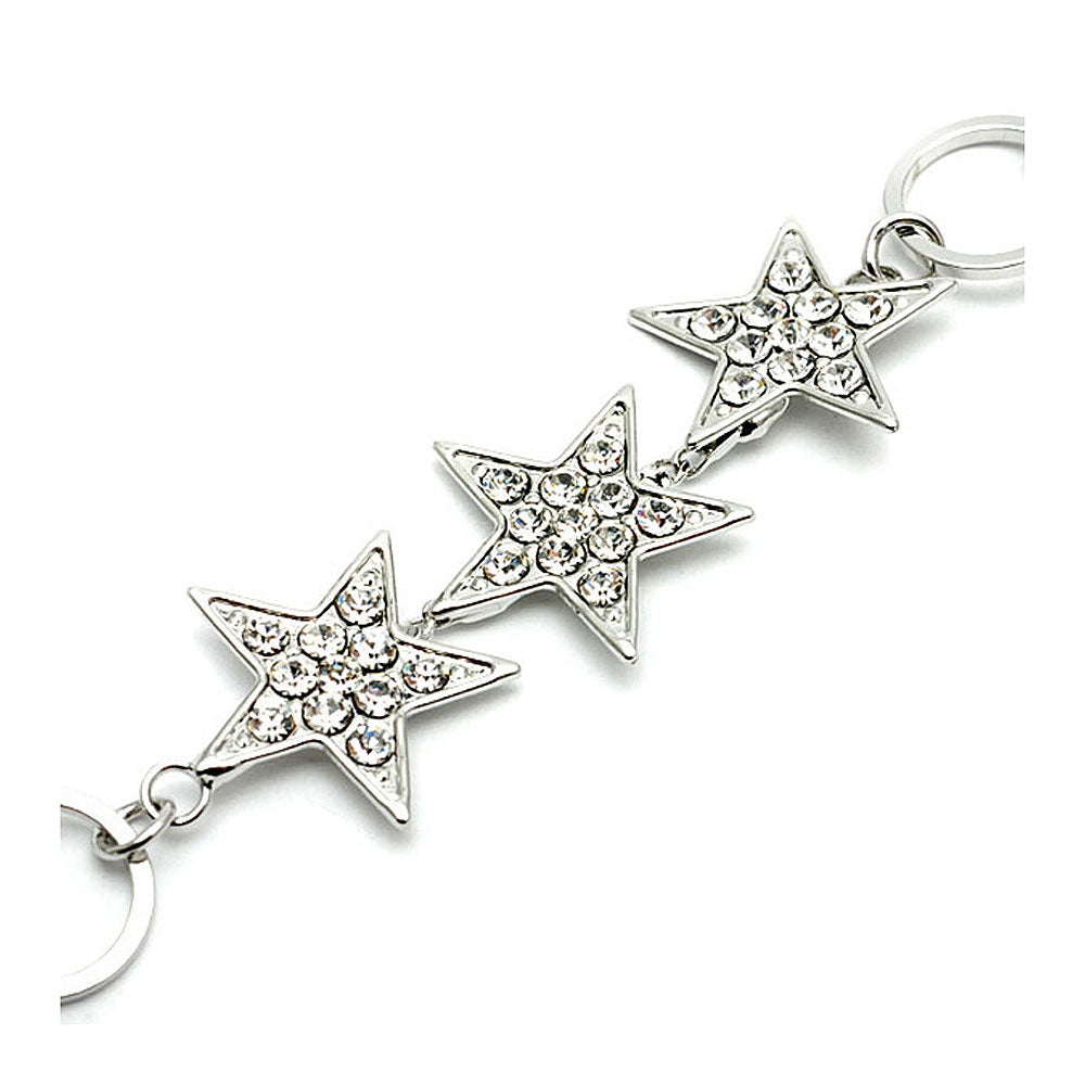Silver Star Bracelet with Austrian Element Crystals