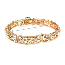 Load image into Gallery viewer, Elegant Bangle with Silver and Gold Austrian Element Crystal
