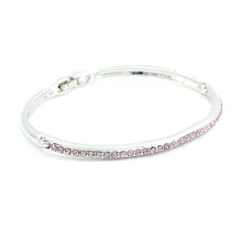 Load image into Gallery viewer, Elegant Bangle with Purple Austrian Element Crystals