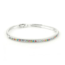 Load image into Gallery viewer, Elegant Bangle with Multi Color Austrian Element Crystals
