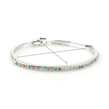 Load image into Gallery viewer, Elegant Bangle with Multi Color Austrian Element Crystals