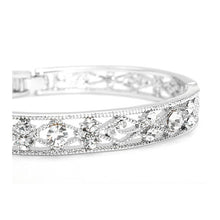 Load image into Gallery viewer, Antique Bangle with Silver CZ Bead
