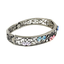 Load image into Gallery viewer, Elegant Bangle with Multi-color Austrian Element Crystals