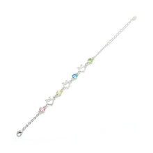 Load image into Gallery viewer, Heart Shape Apple Bracelet with Multi-colour CZ and Austrian Element Crystals