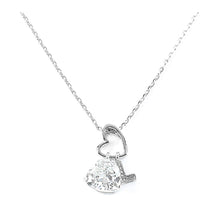 Load image into Gallery viewer, Elegant Heart Shape Pendant with CZ and character L charms