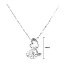 Load image into Gallery viewer, Elegant Heart Shape Pendant with CZ and character L charms