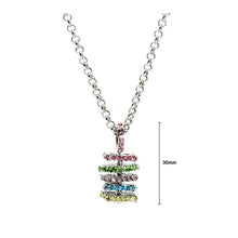 Load image into Gallery viewer, Color Layers Pendant with Multi-color Austrian Element Crystals and Necklace