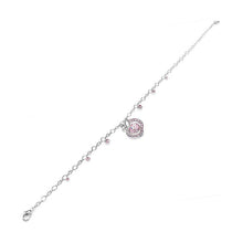 Load image into Gallery viewer, Elegant Apple Anklet with Pink Austrian Element Crystals