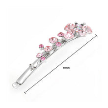 Load image into Gallery viewer, Flying Butterfly Hair Clip in Pink Austrian Element Crystals