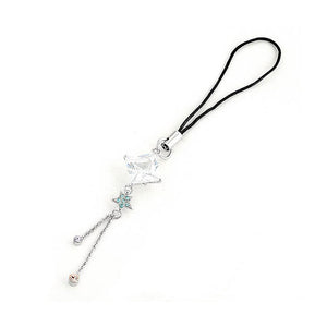 Black Strap with Shining Star in Multi Color Austrian Element Crystals
