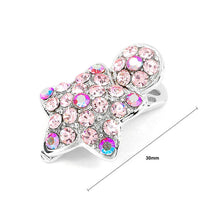 Load image into Gallery viewer, Dazzling Star Hair Clip with Pink CZ and Austrian Element Crystals (1pc)
