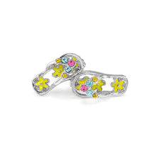 Load image into Gallery viewer, Cutie Yellow Shoes Earrings with multi-color CZ