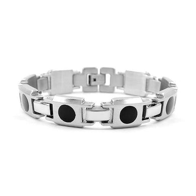 Fashion Stainless Steel Bracelet (with Plastic Resin)